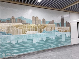 Glass Mosaic Mural For Interior Wall Decoration Glass Mosaic Mural For Interior Wall Decoration