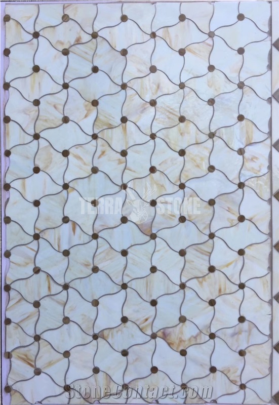 Glass Mosaic Tile Bathroom Wall And Backsplash