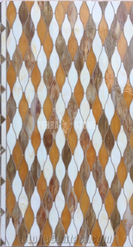 Glass Mosaic Tile Bathroom Wall And Backsplash