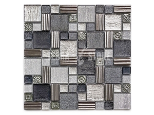 Glass Mosaic Tiles For Residential Interior Wall Bathroom