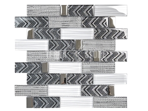 Glass Mosaic Tiles For Residential Interior Wall Bathroom
