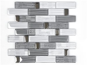 Glass Mosaic Tiles For Residential Interior Wall Bathroom