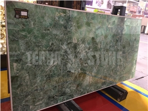 Green Gemstone Panes Semiprecious Stone Slabs And Tiles