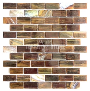 Iridescent Glass Mosaic Tile Blue Mosaics