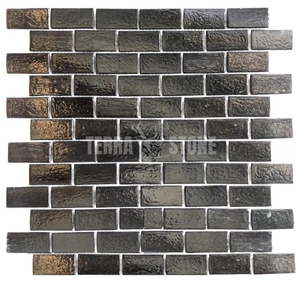 Iridescent Glass Mosaic Tile Blue Mosaics