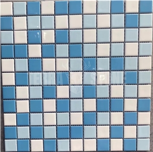 Mixed Color Blue Ceramic Green Mosaic Tile Swimming Pool Mixed Color Blue Ceramic Green Mosaic Tile Swimming Pool