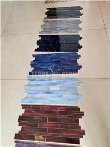 Mosaic Tiles Rectangular Square Decorated Glass Mosaic Tiles