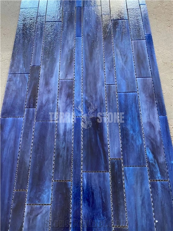 Mosaic Tiles Rectangular Square Decorated Glass Mosaic Tiles