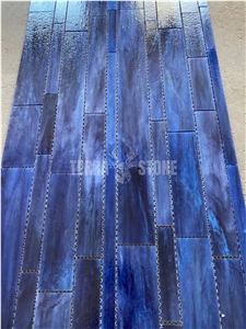 Mosaic Tiles Rectangular Square Decorated Glass Mosaic Tiles