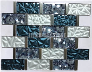 Multicolor Mosaics Subway Tiles Glass Mosaic