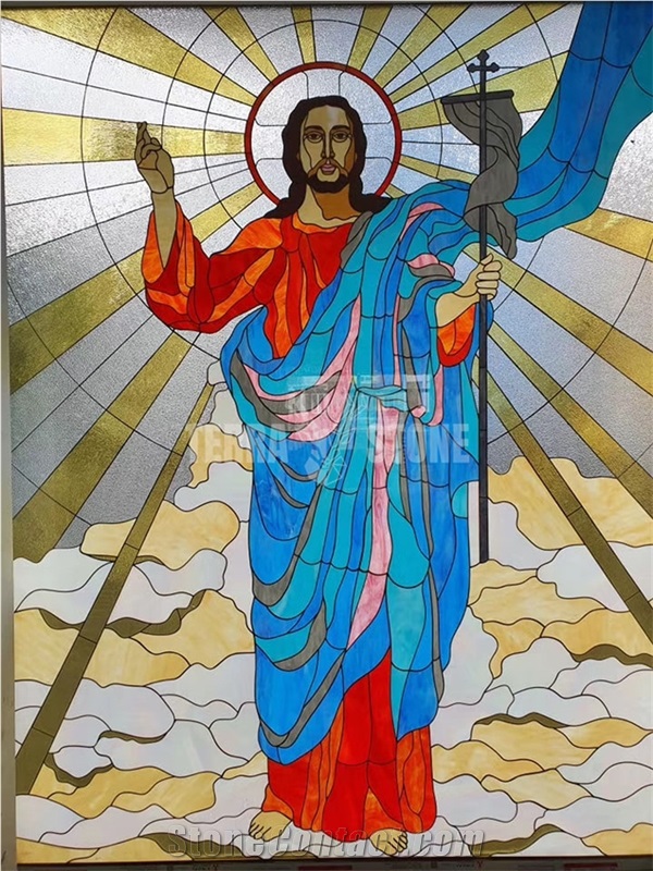 Religious Glass Mosaic Church Mosaic Pattern