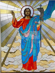 Religious Glass Mosaic Church Mosaic Pattern