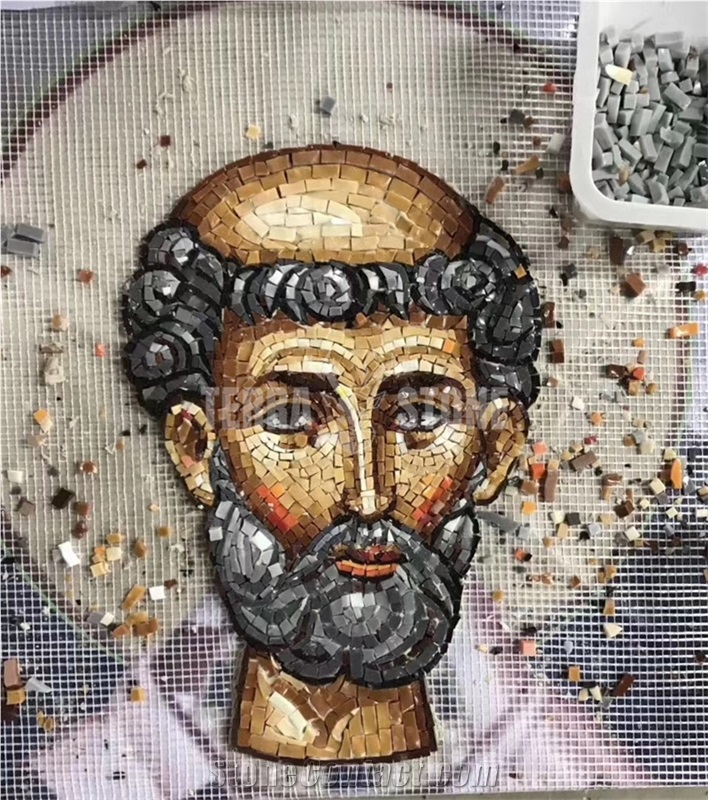 Religious Glass Mosaic Church Mosaic Pattern
