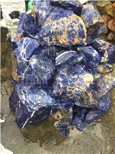 Semiprecious Stone Slab Sodalite Blue Jasper Stone Panels