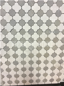 Bianco Carrara White Marble Waterjet Hexagon Mosaic Tile