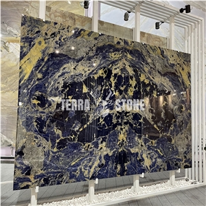 Blue Sodalite Marble Slab