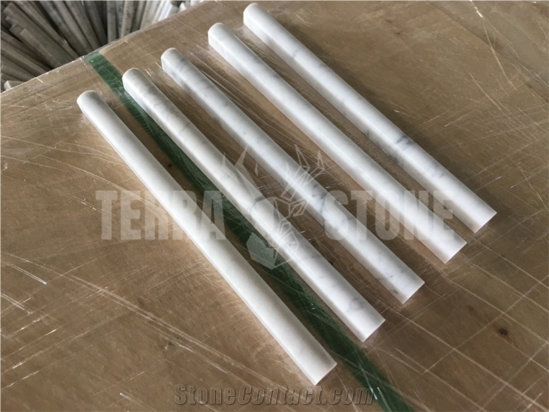 Border Moulding Carrara White Marble Trim Bullnose