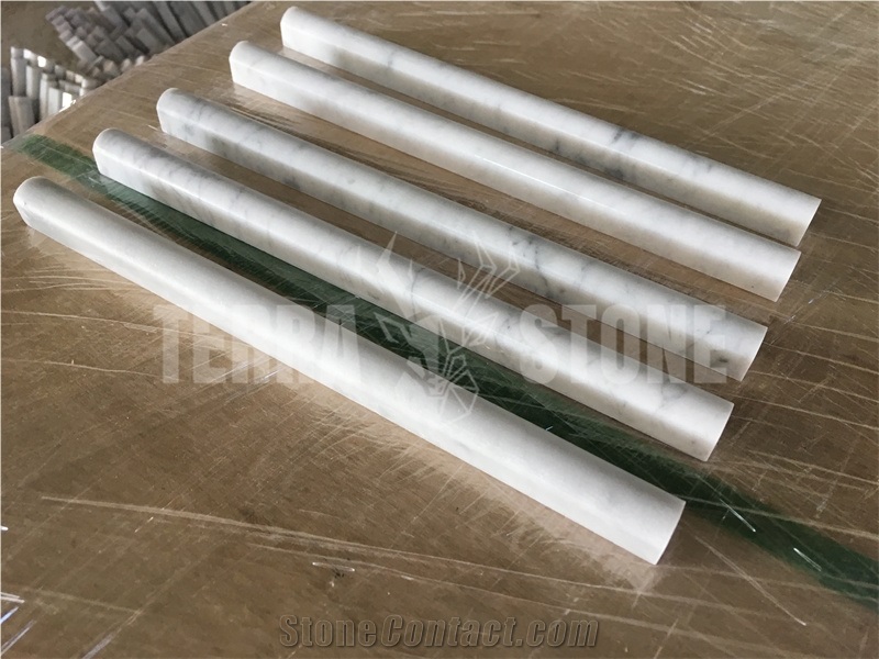 Border Moulding Carrara White Marble Trim Bullnose