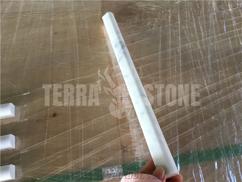 Border Moulding Carrara White Marble Trim Bullnose