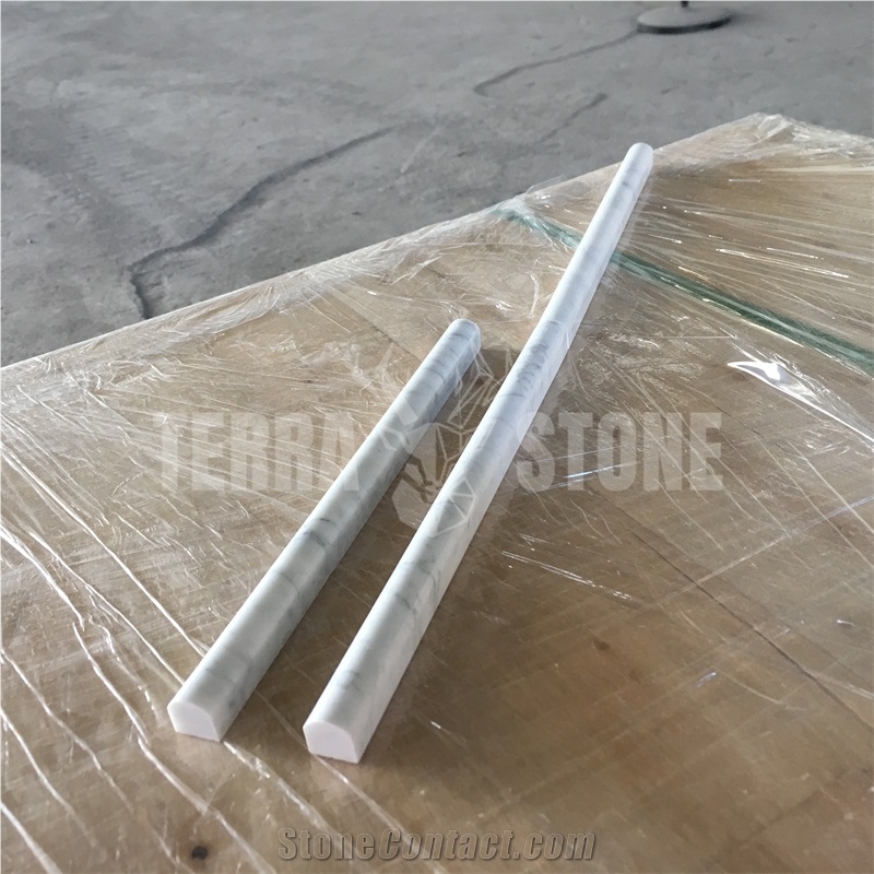 Border Moulding Carrara White Marble Trim Bullnose