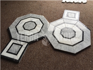 Carrara Marble White Natural Stone Hexagon Mosaic Tile