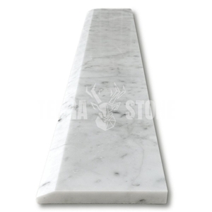 Carrara White Marble 6X36 Saddle Threshold Single Beveled