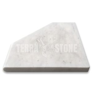 Carrara White Marble 8X8 Diamond Shower Corner Shelf
