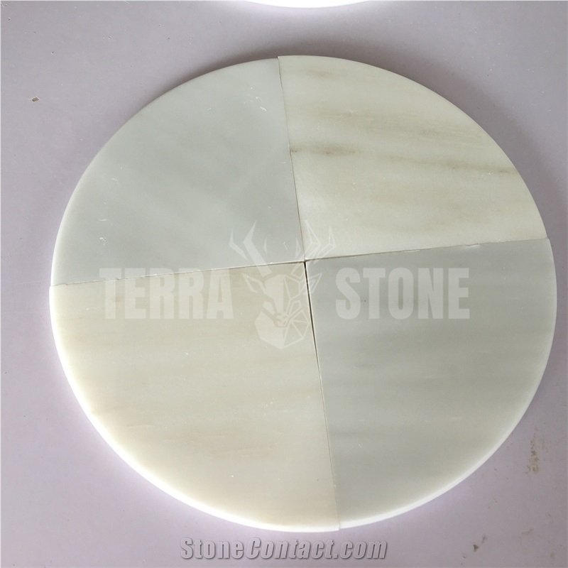 China White Onyx Corner Shelf For Bathroom Shower