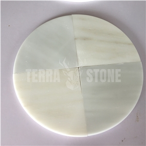 China White Onyx Corner Shelf For Bathroom Shower