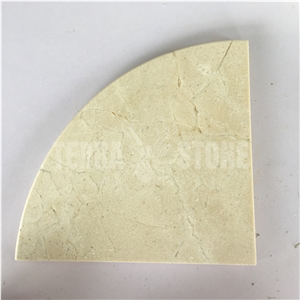 Crema Marfil Marble Shower Corner Shelf Bath Accessories