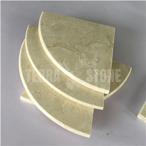 Crema Marfil Marble Shower Corner Shelf Bath Accessories