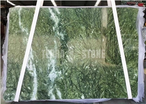 Dandong Ming Green Marble Slab Fantastic Exotic Tile