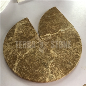 Emperador Light Brown Marble Shower Corner Shelf
