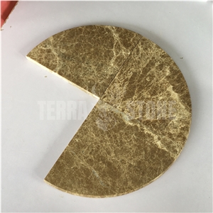 Emperador Light Brown Marble Shower Corner Shelf