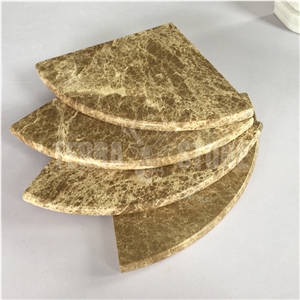 Emperador Light Brown Marble Shower Corner Shelf