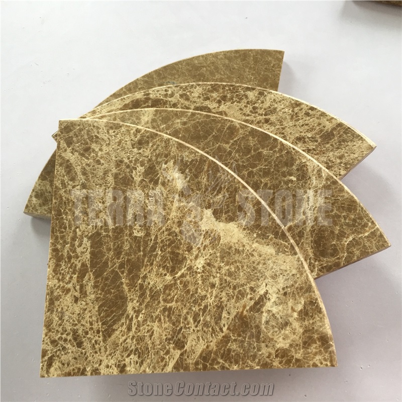 Emperador Light Brown Marble Shower Corner Shelf