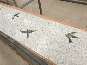 Handmade Mosaic Designs Murals Birds Patterns Marble Art Mosaic Wall Picture