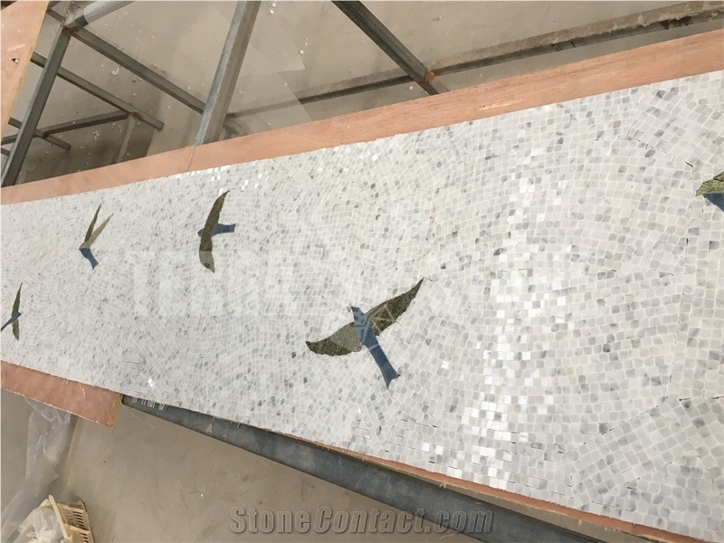 Handmade Mosaic Designs Murals Birds Patterns Marble Art Mosaic Wall Picture