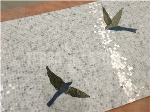 Handmade Mosaic Designs Murals Birds Patterns Marble Art Mosaic Wall Picture