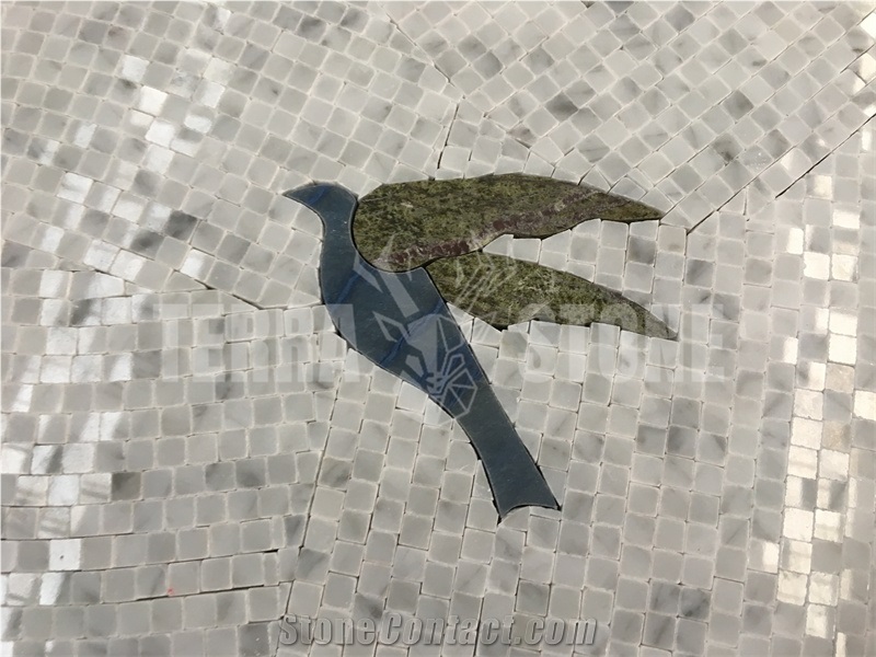 Handmade Mosaic Designs Murals Birds Patterns Marble Art Mosaic Wall Picture