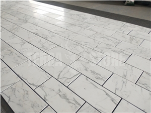 Natural Marble Calacatta White 12"X24" Thin Tiles Polished