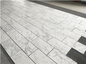 Natural Marble Calacatta White 12"X24" Thin Tiles Polished