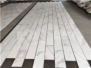 Natural Marble Calacatta White 12"X24" Thin Tiles Polished