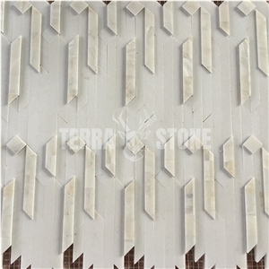 Natural Mother Pearl Shell Art Mosaic Tile For Kitchen