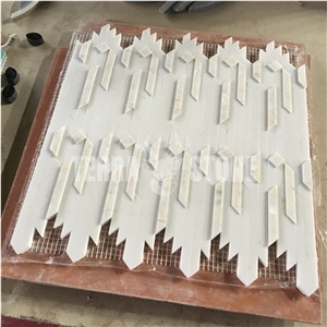Natural Mother Pearl Shell Art Mosaic Tile For Kitchen