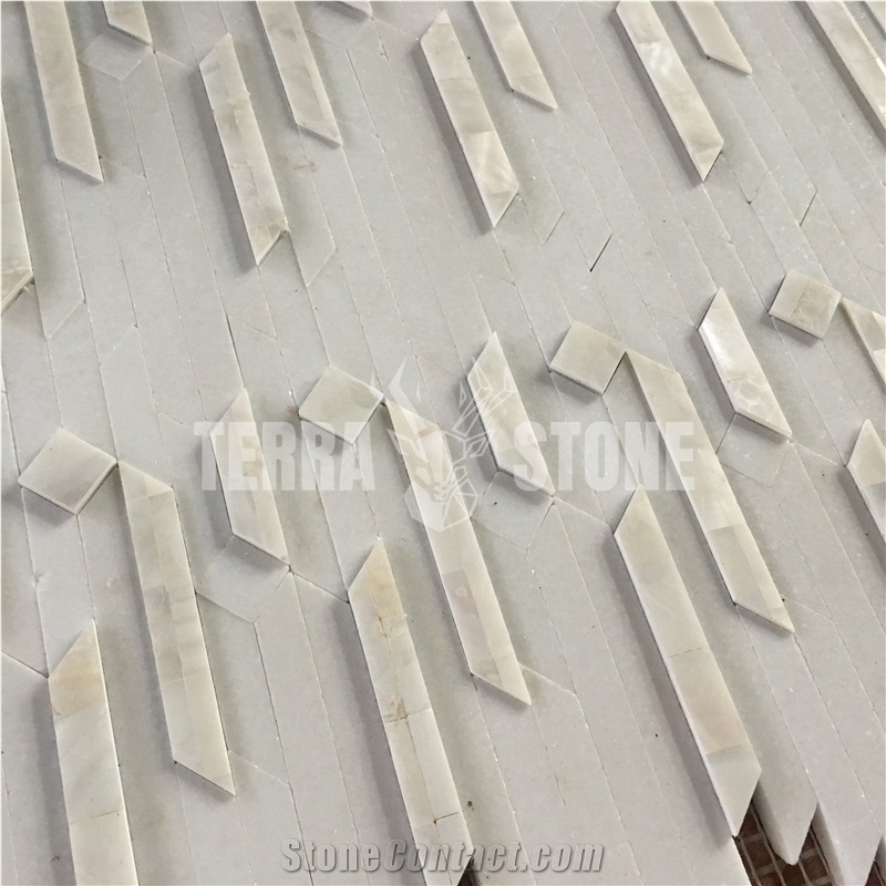 Natural Mother Pearl Shell Art Mosaic Tile For Kitchen