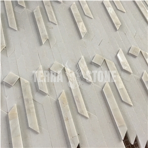 Natural Mother Pearl Shell Art Mosaic Tile For Kitchen