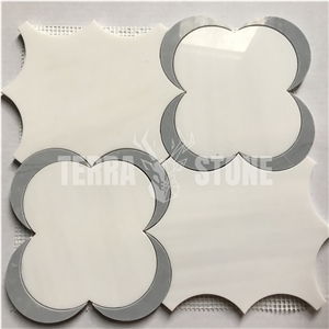 Natural Stone Flower Waterjet Mosaic Tiles For Wall Natural Stone Flower Waterjet Mosaic Tiles For Wall
