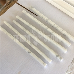 Pencil Liner Marble Border Moulding Carrara White