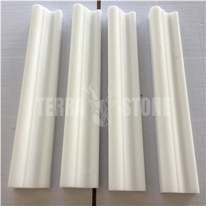 Thassos Pure White Marble Molding Crown Mosaic Border